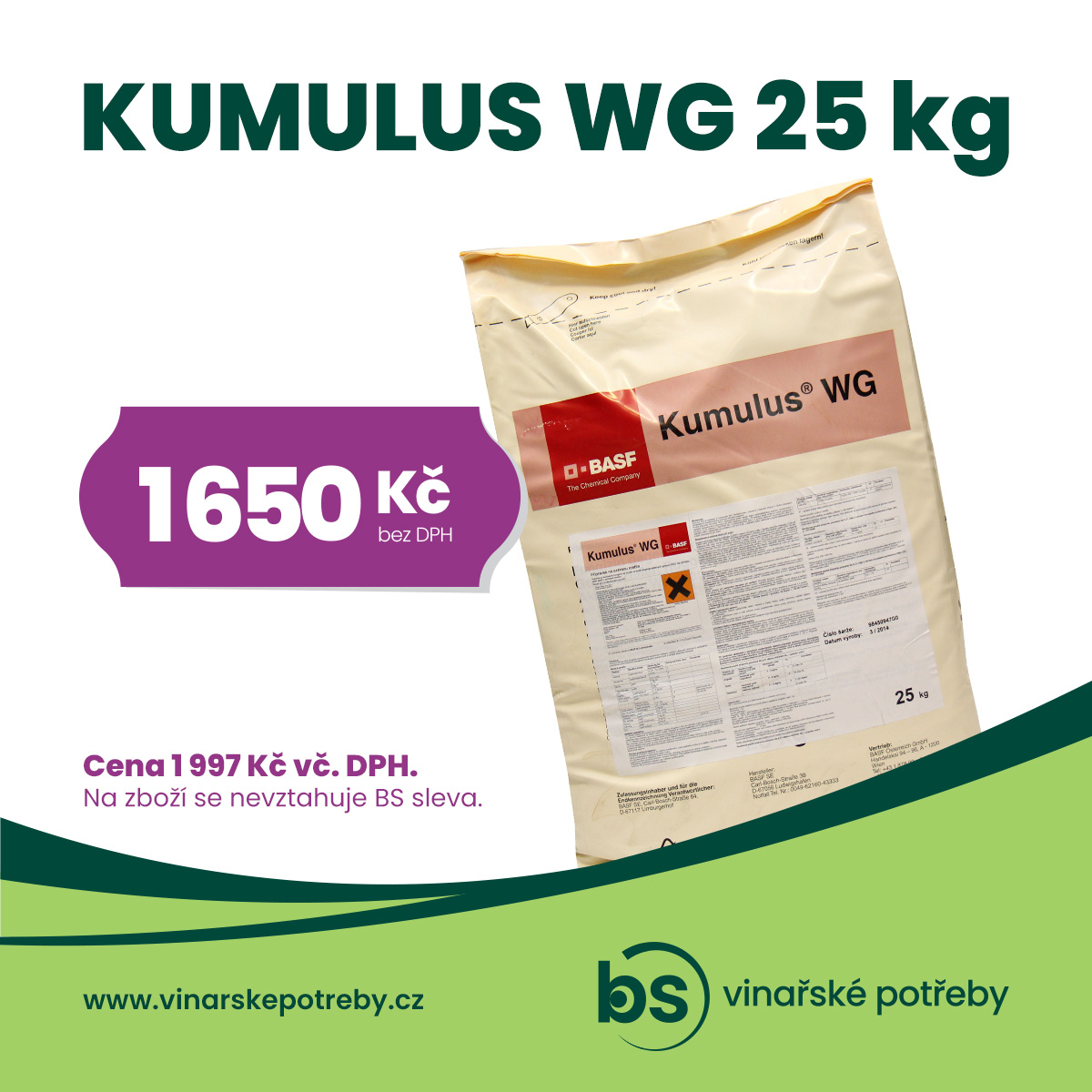 Kumulus 25 kg za skvělou cenu!